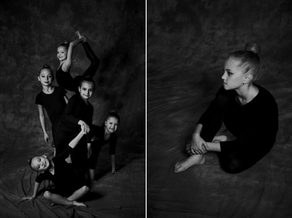 dzieci w studiu fotograficznym