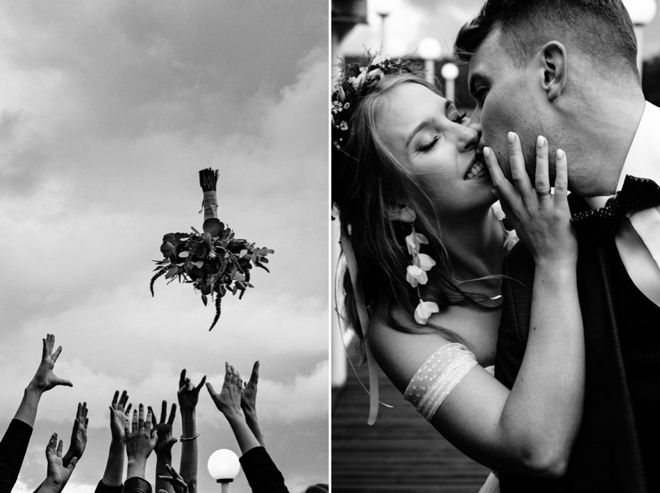 Ślub w plenerze nad jeziorem na Kaszubach