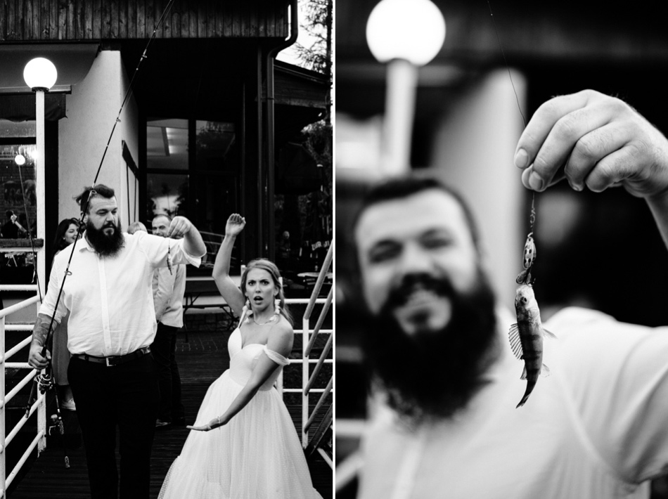 Ślub w plenerze nad jeziorem na Kaszubach